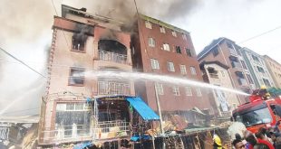 NEMA blames water scarcity as fire razes four Lagos buildings