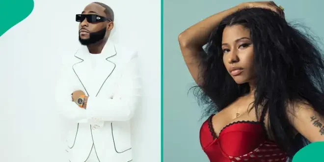 Nicki Minaj Appreciates Davido for Collaborating with Her on New Song: “He Is So Good”